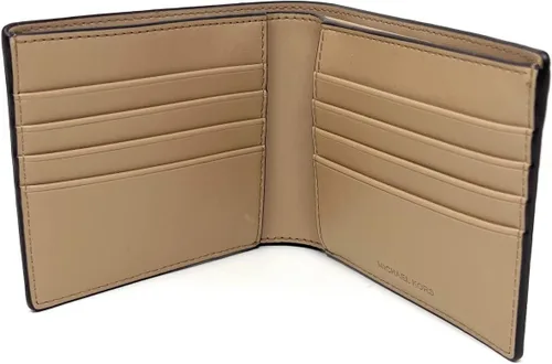 Vista 3 de Michael Kors Cooper MK - Cartera tipo cartera con logotipo para hombre, Vainilla, L