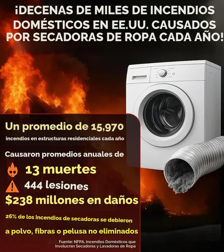 Vista 5 de Kit limpiador de ventilación para secadora - Accesorio flexible para Azul