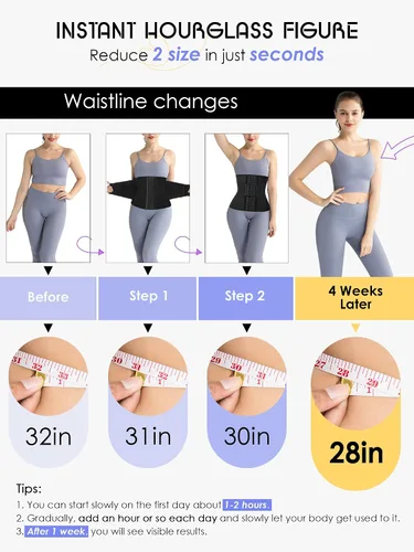 Vista 2 de DKUUPEX Entrenador de cintura para mujer grasa del vientre inferior entrenamiento de corsé de cintura debajo del busto recortador de cintura sin