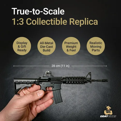 Vista 3 de GOAT GUNS Miniatura AR 15 (Charky) Kit de construcción de modelo de metal