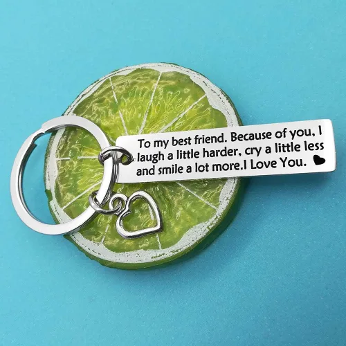 Vista 4 de Llavero para mejor amiga, regalo de amistad para mujeres, regalo de agradecimiento para mejor amiga, Navidad, cumpleaños, día de la madre, joyería