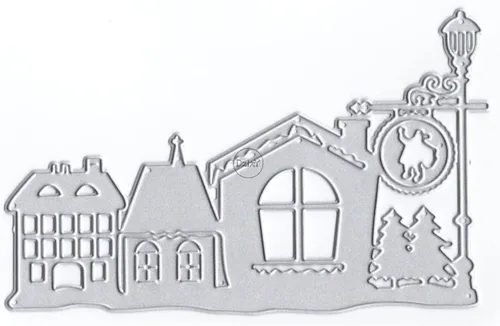 Vista 17 de DzIxY Casas Troqueles de corte de metal para kit de fabricación de tarjetas, troquelados de papel en relieve, plantillas de máquina de álbumes