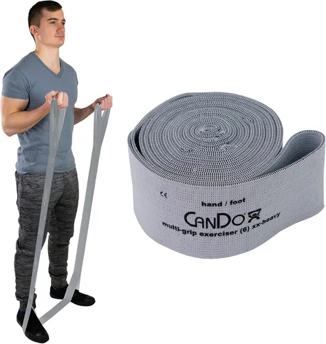 Vista 9 de CanDo Banda de resistencia de ejercicio de 6 pies con bucles de mano/pie para entrenamientos totales del cuerpo, entrenamiento, rehabilitación