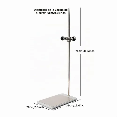 Vista 2 de ONiLAB Soporte de placa universal con varilla de soporte y abrazadera