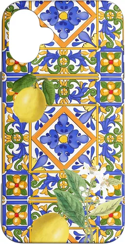 Vista 23 de Sicilian,Italian,Summer,Tiles,Citrus,Mosaic,Majolica Art Case for iPhone 17