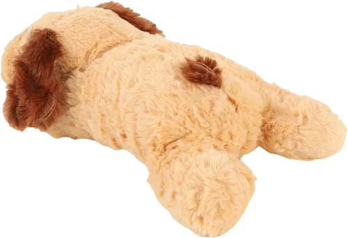 Vista 6 de Juguetes, animal de peluche interactivo con latido del corazón real, juguete de felpa suave y cómodo para gatos y perros, ayuda calmante