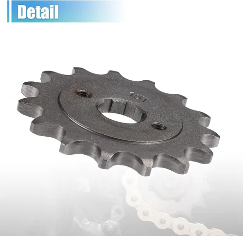 Vista 5 de X AUTOHAUX 1 juego de 520 estilos 15 dientes 0.787 in ID motocicleta piñón delantero para motocicleta 50cc 70cc 110cc 125cc motocicleta Dirt Pit