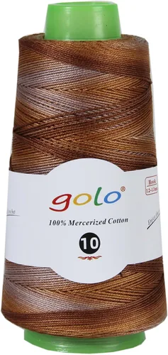 Vista 35 de Golo - 3 bolas de hilo de ganchillo tamaño 10, hilo de crochet para tejer a mano 102