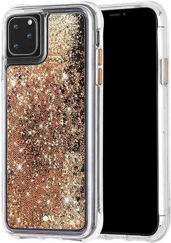 Vista 6 de Case-Mate - WATERFALL - Funda con purpurina para iPhone 11 Pro - 5.8 pulgadas - Oro