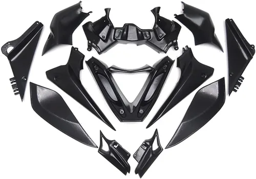 Vista 3 de Carenados de motocicleta aptos para Yamaha 2009 2010 FZ6R 09 10 fz6r 09 10 FZ6R ABS carrocería de plástico blanco brillante negro kits de cuerpo