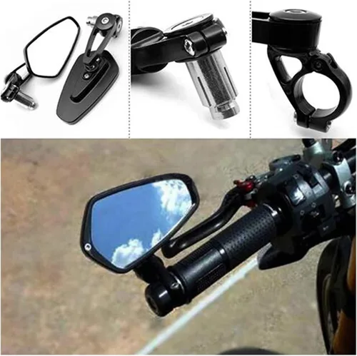 Vista 7 de Espejos laterales para motocicleta, espejos laterales retrovisores para Ducati Monster 695 696 796 797 821 1100 1200 1200S 1200R S2R