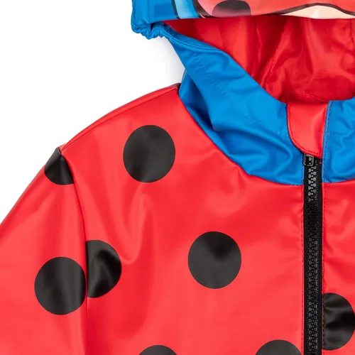 Vista 4 de Miraculous Chaqueta impermeable con capucha para cosplay con cremallera