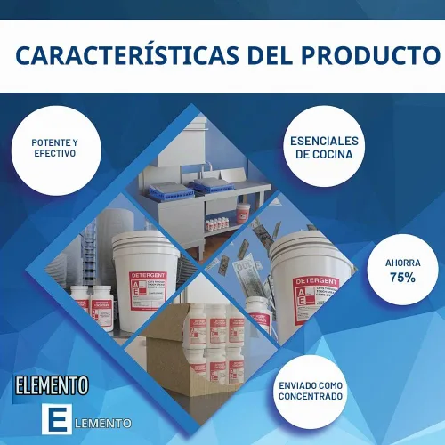 Vista 3 de Detergente comercial para lavaplatos, un cubo de 5 galones