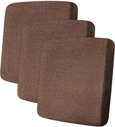 Vista 48 de ANARACHON Fundas de cojín de sofá con aspecto de cuero, juego de fundas de asiento de sofá, protector de muebles para sillón seccional, sofá biplaza