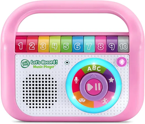 Vista 2 de LeapFrog Let's Record! Reproductor de música, Rosa