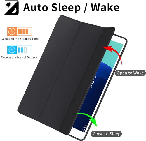 Vista 3 de ProtUTab Funda Compatible con iPad de 9ª Generación, Funda Slim Trifold con Soporte Auto Wake&Sleep para iPad de 8ª Generación (2020) y 7ª