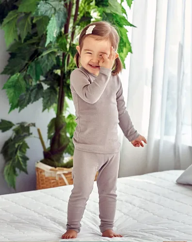Vista 90 de AVAUMA - Pijama para niños y niñas de algodón básico para uso diario