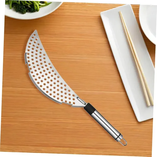 Vista 6 de Colador con clip para freír, colador de grasa, colador de acero inoxidable, colador de pasta, separador de grasa, separador de arroz, separador