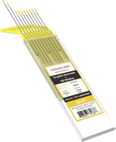 Vista 10 de YESWELDER Electrodo de tungsteno TIG Weld 1/8"x 7" 10-pk, no radiactivo comparable a E3 púrpura