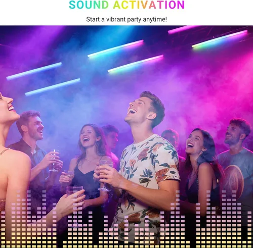 Vista 7 de Barra de luz LED para escenario, paquete de 2: mezcla de colores RGB de 60 W, control DMX y RDM, 67 programas de persecución y 37 colores estáticos