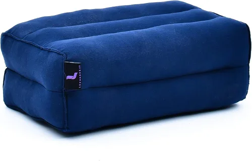 Vista 11 de Leewadee Bloque de yoga - Cojín de suelo para práctica de yoga, cojín de asiento de meditación para entrenamientos llenos de kapok CBT1 - Azul