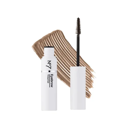 Vista 5 de No7 Beautiful Eyebrows Gel para cejas, negro, 0.1 fl oz Extracto de pimienta rosa, cejas más completas y oscuras, fórmula flexible, moldeador