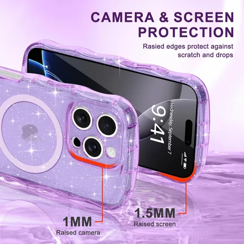 Vista 78 de Pepmune Funda magnética para iPhone 17 Pro Max, color rosa