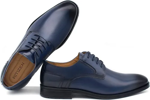 Vista 5 de Zapatos de vestir Oxford sin cordones para hombre, diseño clásico con cordones, zapatos Oxford formales de moda para hombre, príncipe clásico