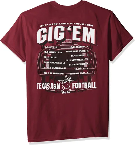 Vista 2 de NCAA Football Schedule 2017 Camisa de manga corta