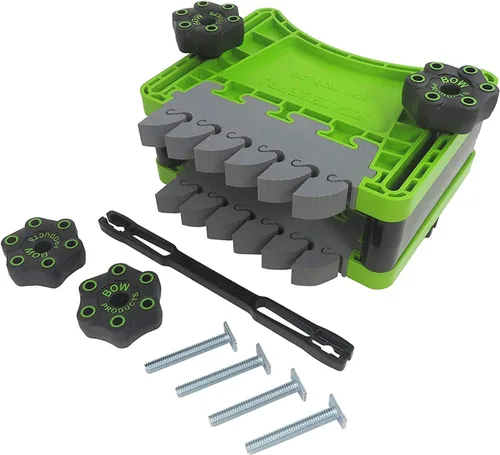 Vista 2 de BOW Products FeatherDUO FP3 - Guía de empuje para sierras de mesa, mesas de router y sierras de cinta - Guía de empuje apilable con aletas de EVA