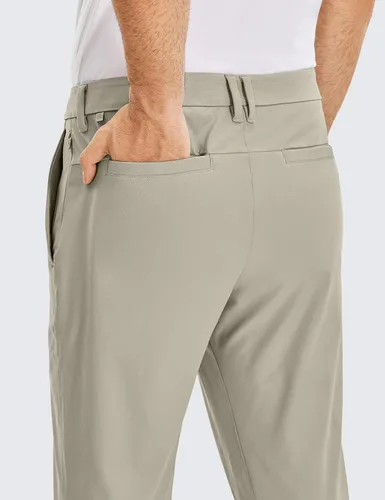 Vista 3 de CRZ YOGA Pantalones de golf cómodos para todo el día, tallas 303234 pulgadas de hombre, secado rápido, ligeros, con bolsillos, casuales