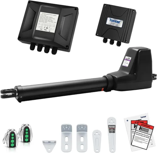 Vista 10 de TOPENS AT6131 - Abridor de puerta abatible de un solo batiente de servicio medio, motor de puerta automática para puertas abatibles de un solo