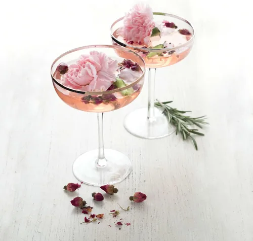 Vista 7 de Twine Copas de cóctel de cristal con borde de cobre, perfectas para Martini, champán, cosmopolitan, Manhattan, accesorios de bar en casa, 10 onzas