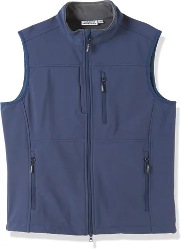 Vista 8 de Outdoor Ventures Chaleco de correr para hombre, ligero, resistente al viento, forro polar, sin mangas, para golf