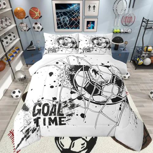 Vista 46 de Erosebridal - Juego de edredón con bandera estadounidense, juego de edredón de plumón tamaño individual para niños y adolescentes, juego de edredón