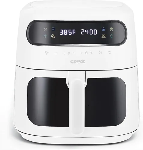 Vista 4 de CRUX x Marshmello - Freidora de aire digital de 3.0 cuartos de galón con tecnología TurboCrisp, control de temperatura de pantalla táctil