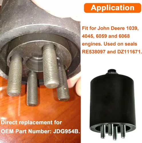 Vista 2 de Kit instalador de engranajes de cigüeñal y sello de aceite delantero para reemplazar JDG954B, apto para motores John Deere 1039, 4045, 6059 y 6068