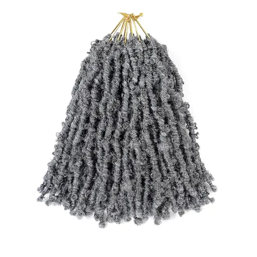 Vista 7 de Superlight Butterfly Locs - Cabello de ganchillo de 12 pulgadas, 6 paquetes