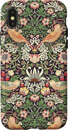 Vista 5 de Funda con diseño Art Nouveau para iPhone 16, diseño de ladrón de fresas William Morris