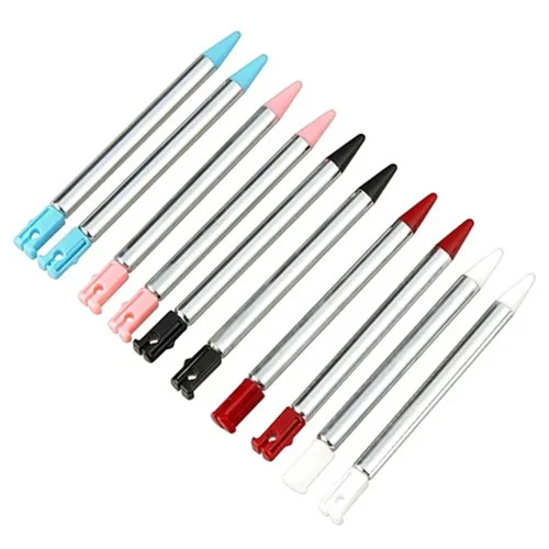 Vista 4 de yueton Pack of 10 Retractable Replacement Metal Stylus Touch Pen, Compatible with Nintendo 3DS, 3DS XL, 3DS LL