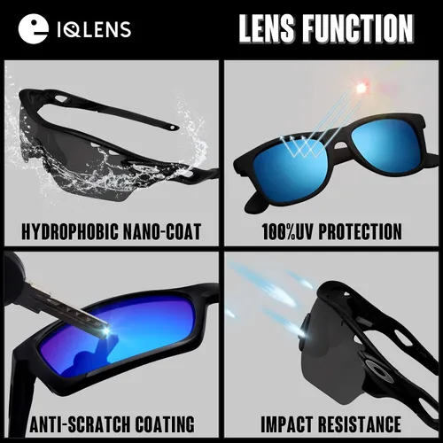 Vista 5 de Lentes de repuesto polarizadas para gafas de sol Oakley Compatible con montura de gafas de sol Oakley