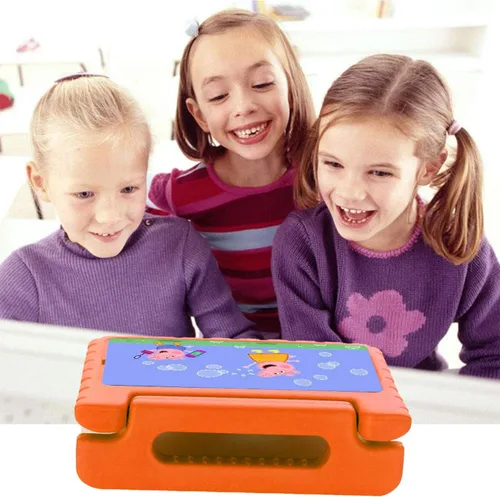 Vista 7 de Funda infantil para iPad de 9ª/8ª/7ª generación de 10.2 pulgadas con mango giratorio/soporte, ligera, suave, espuma EVA, a prueba de golpes, 01#