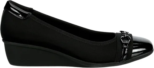 Vista 2 de Kit - Zapatos de tacón de cuña baja con punta redonda para mujer