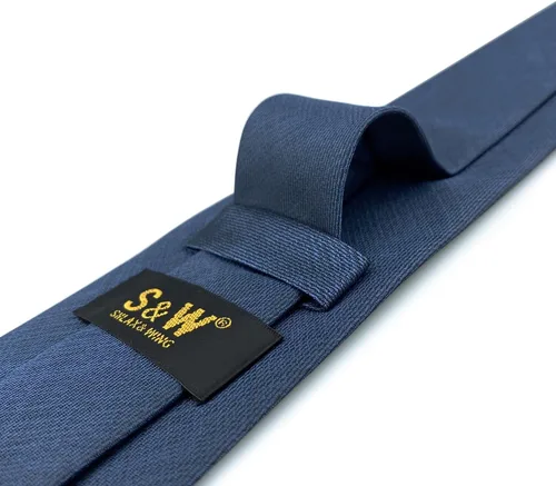 Vista 30 de S&W SHLAX&WING Conjunto de corbata de color sólido y pañuelo de bolsillo para hombre