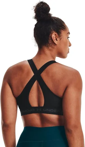 Vista 4 de Under Armour - Sujetador deportivo de medio impacto, con espalda cruzada, para mujer