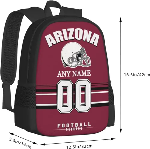 Vista 2 de Mochilas de encargo del deporte del fútbol, regalos personalizados modificados para requisitos particulares del bolso del viaje de la mochila