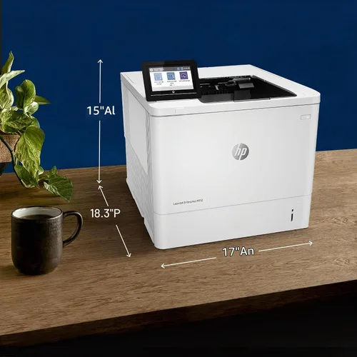 Vista 3 de HP LaserJet Enterprise M612dn Monocromo Impresora láser Duplex Impresión rápida en blanco y negro Impresión automática a doble cara