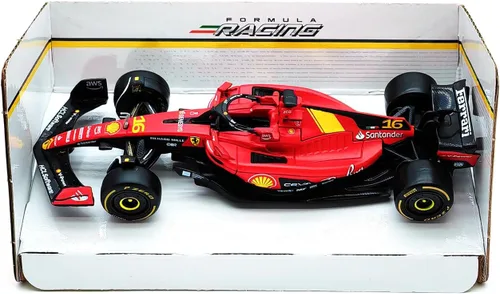 Vista 9 de 1/43 F1 2023 SF23 16# Charles Leclerc Scuderia SF23 55# Carlos Sainz aleación coche fundido a presión modelo modelo regalo (1/43 SF23 Monza #16)