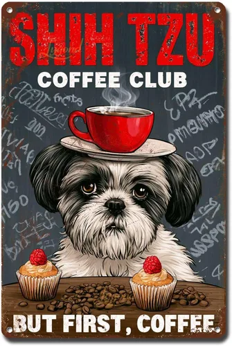 Vista 19 de Lygond Letrero de metal con texto en inglés «Bear That's What I Do I Drink Coffee I Hate People and I Know Things», decoración de invernadero