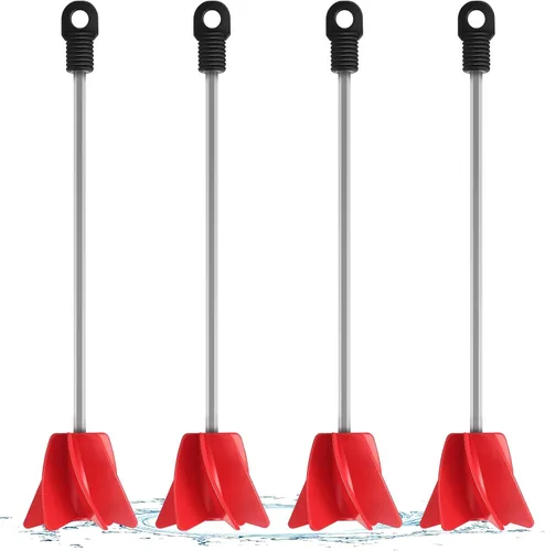 Vista 12 de Loosh 12 agitadores de pintura de 11 pulgadas para taladro, accesorio mezclador de pintura, mezclador epoxi hélice para resina de hormigón, paleta